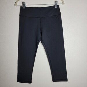 Lululemon Crop Mid Rise Black Leggings Size‎ 6